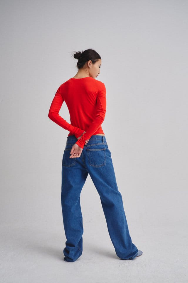 Charlotte - Korean Women Fashion - #momslook - 974 Denim Pants - 3