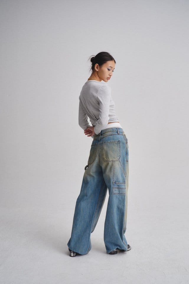 Charlotte - Korean Women Fashion - #momslook - 972 Capender Blue Denim Pants - 4