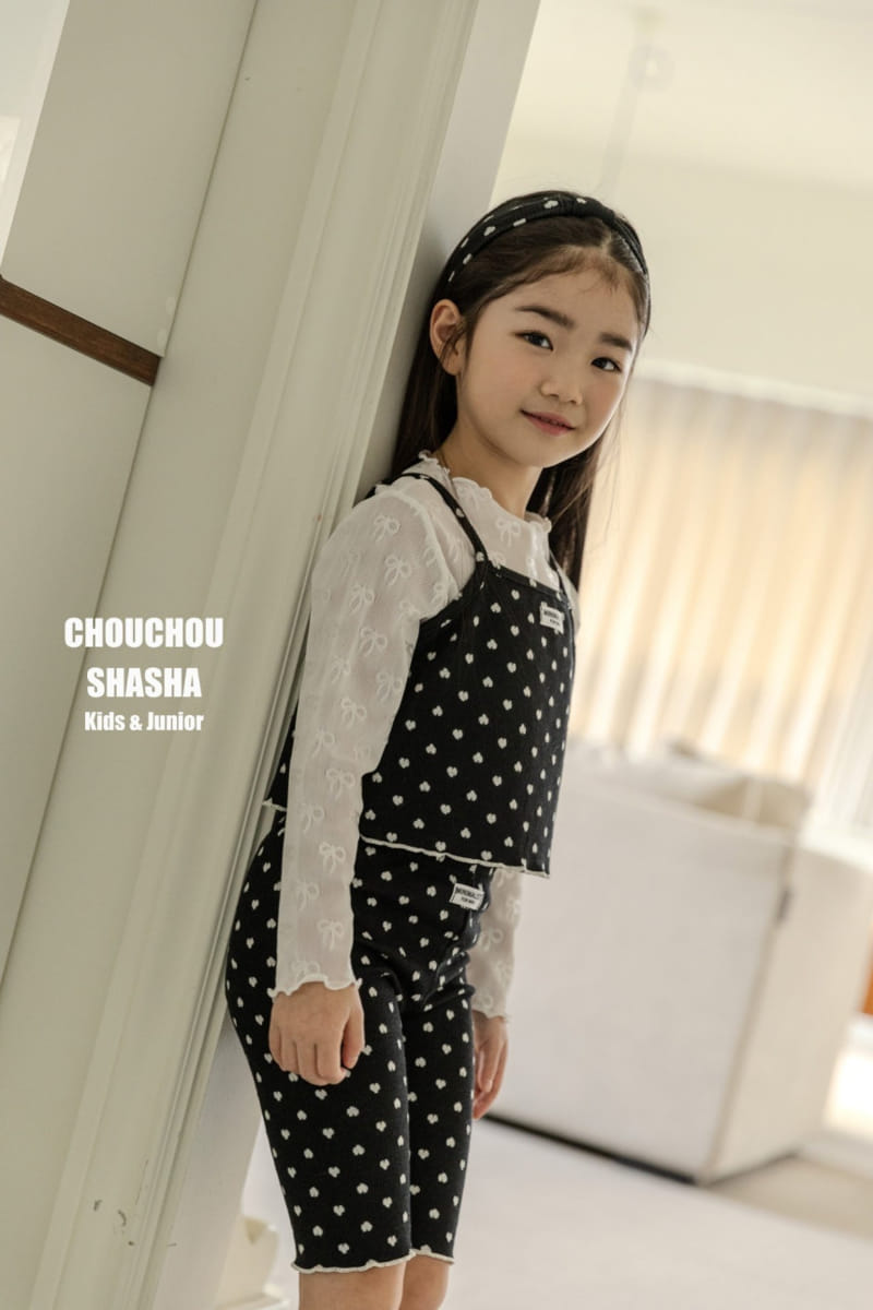 Chouchou Shasha - Korean Children Fashion - #Kfashion4kids - Loving U Top Bottom Hair Band Set - 5