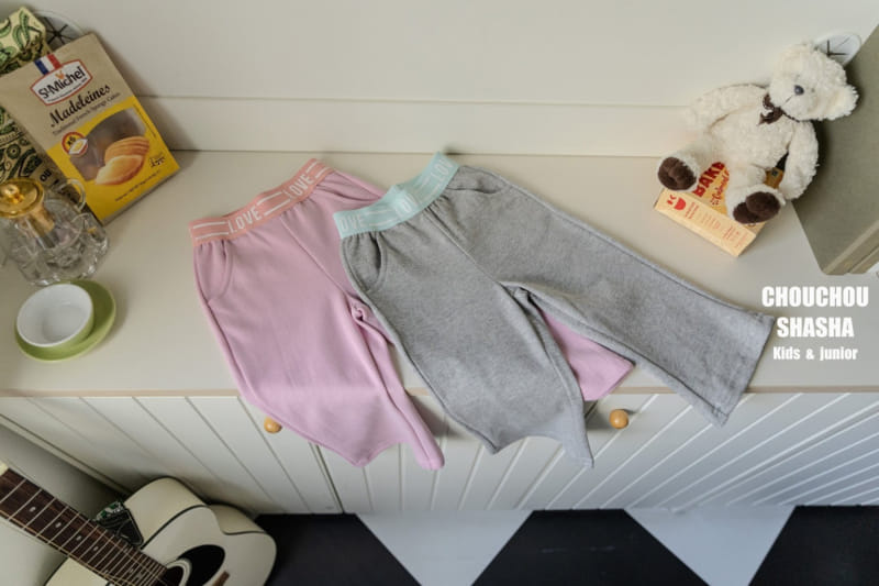 Chouchou Shasha - Korean Children Fashion - #childofig - Love Banding Pants