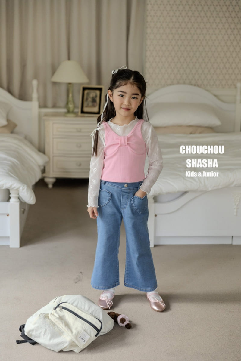 Chouchou Shasha - Korean Children Fashion - #childofig - Ribbon Lace Tee - 8