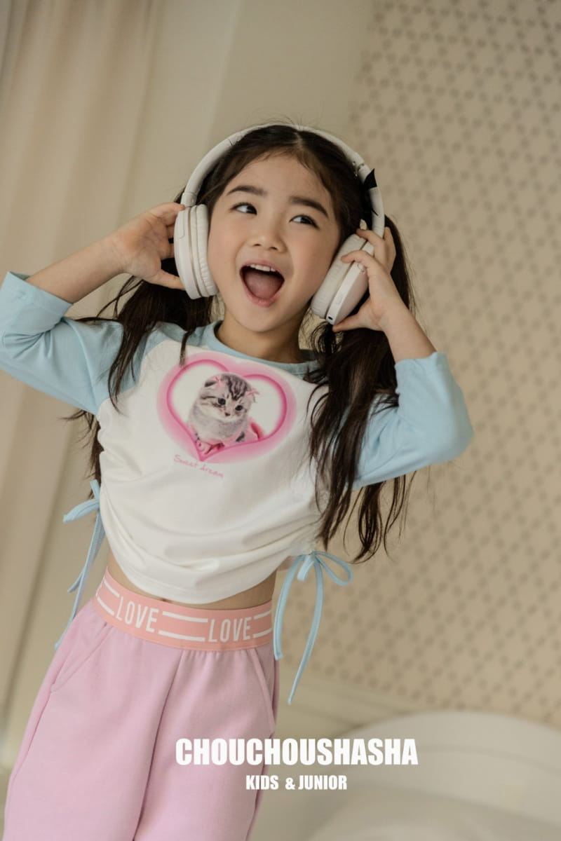 Chouchou Shasha - Korean Children Fashion - #childofig - Mew Raglan Tee - 3