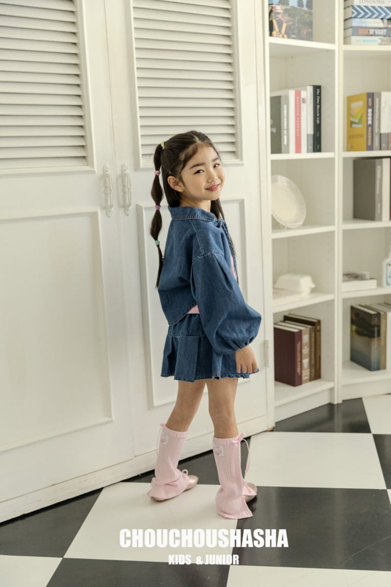 Chouchou Shasha - Korean Children Fashion - #childofig - Denim Bolero Jacket - 9