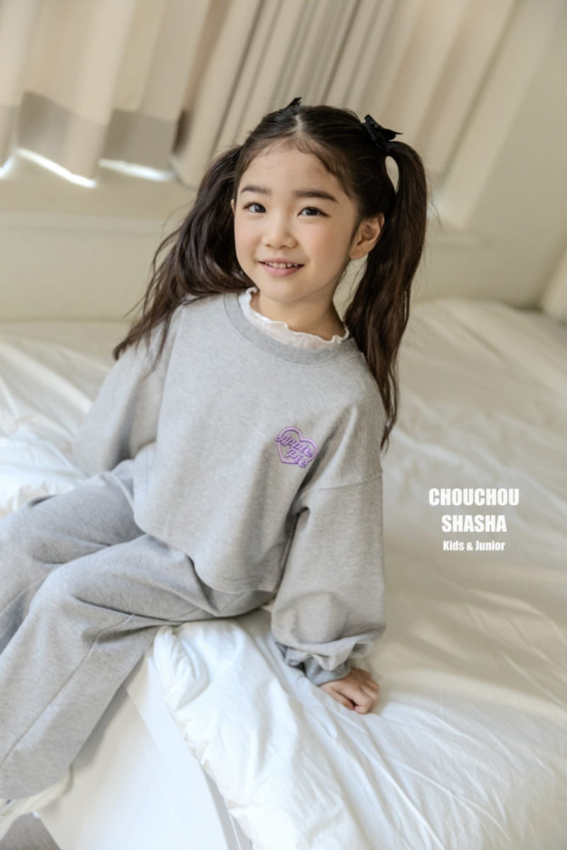 Chouchou Shasha - Korean Children Fashion - #designkidswear - Love Sweatshirt - 3