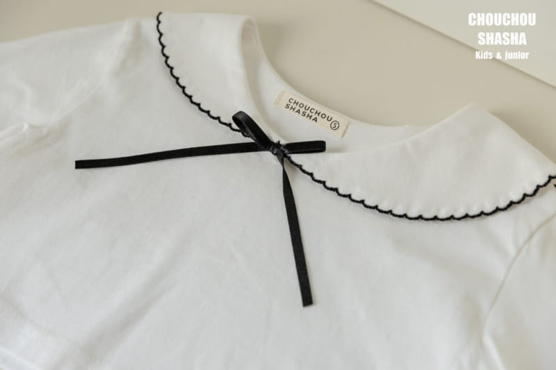 Chouchou Shasha - Korean Children Fashion - #designkidswear - Miu Collar Tee