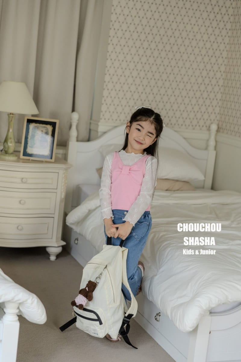 Chouchou Shasha - Korean Children Fashion - #discoveringself - Ribbon Lace Tee - 11