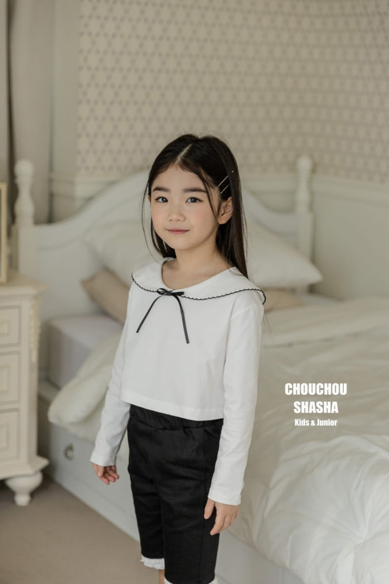 Chouchou Shasha - Korean Children Fashion - #discoveringself - Miu Collar Tee - 2