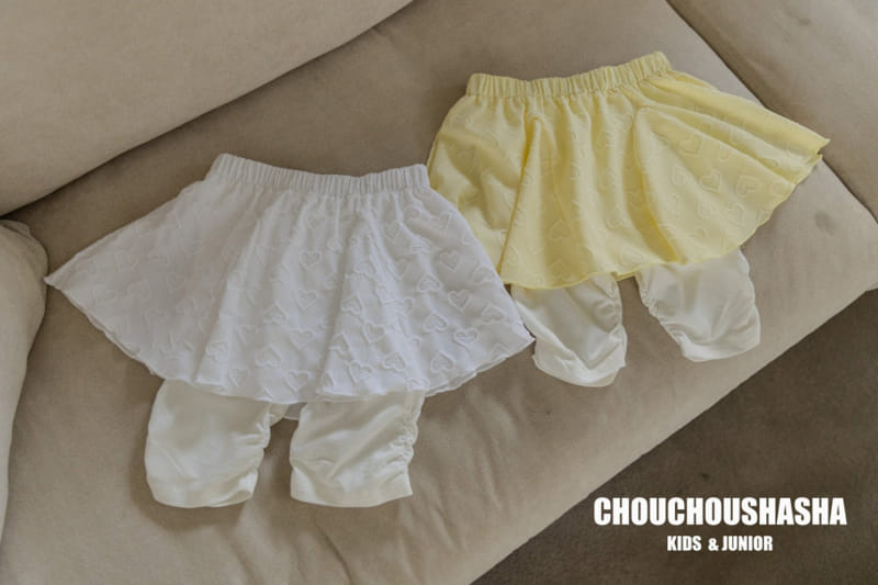 Chouchou Shasha - Korean Children Fashion - #fashionkids - Heart Skirt Leggigns