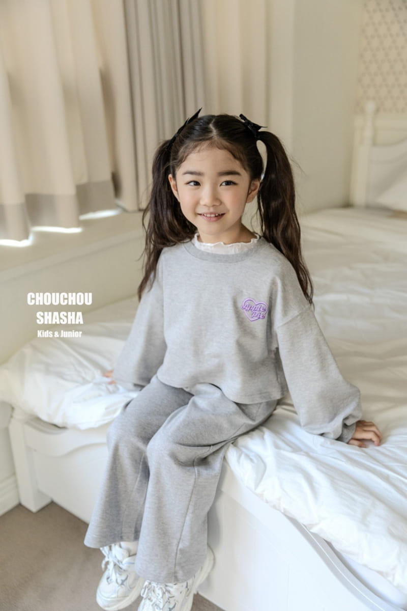 Chouchou Shasha - Korean Children Fashion - #kidsshorts - Love Sweatshirt - 6