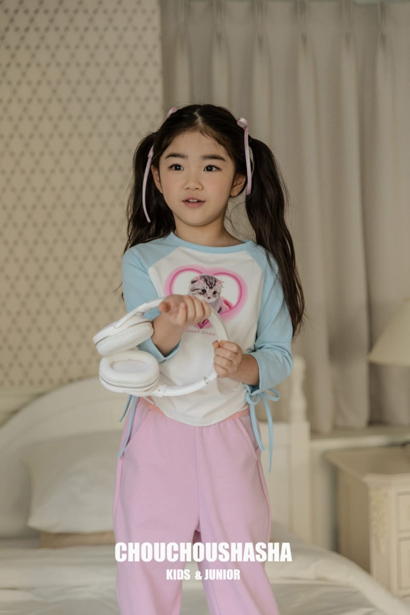 Chouchou Shasha - Korean Children Fashion - #kidsstore - Mew Raglan Tee - 9