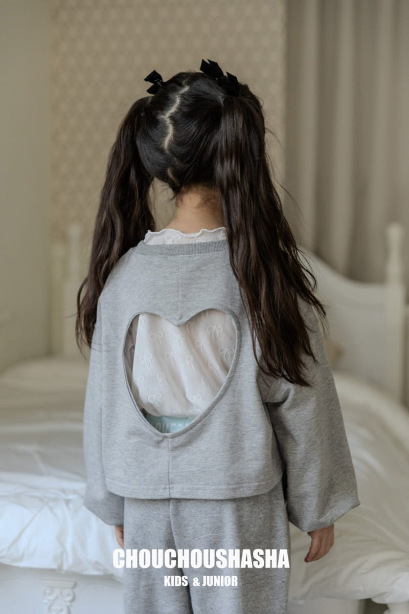 Chouchou Shasha - Korean Children Fashion - #kidzfashiontrend - Love Sweatshirt - 8