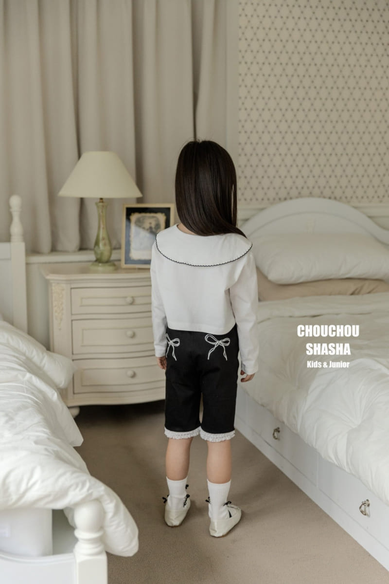 Chouchou Shasha - Korean Children Fashion - #kidzfashiontrend - Miu Collar Tee - 6