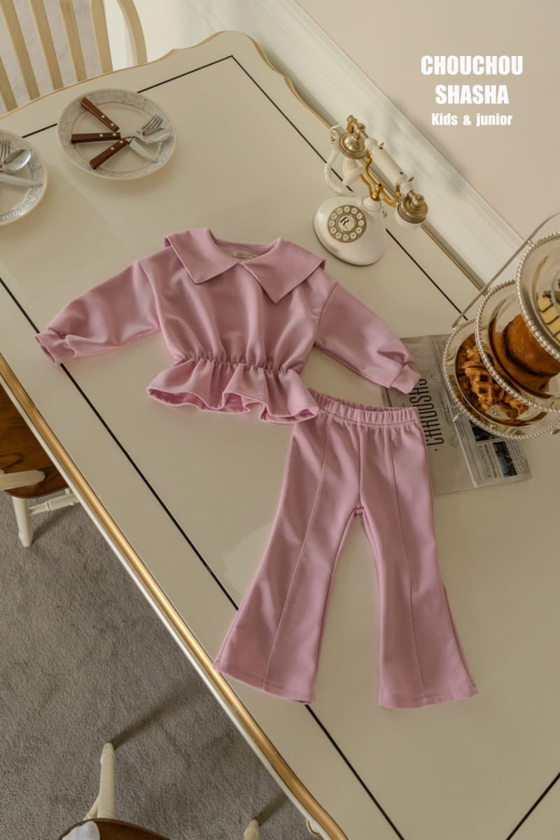 Chouchou Shasha - Korean Children Fashion - #kidzfashiontrend - Emily Top Bottom Set - 2