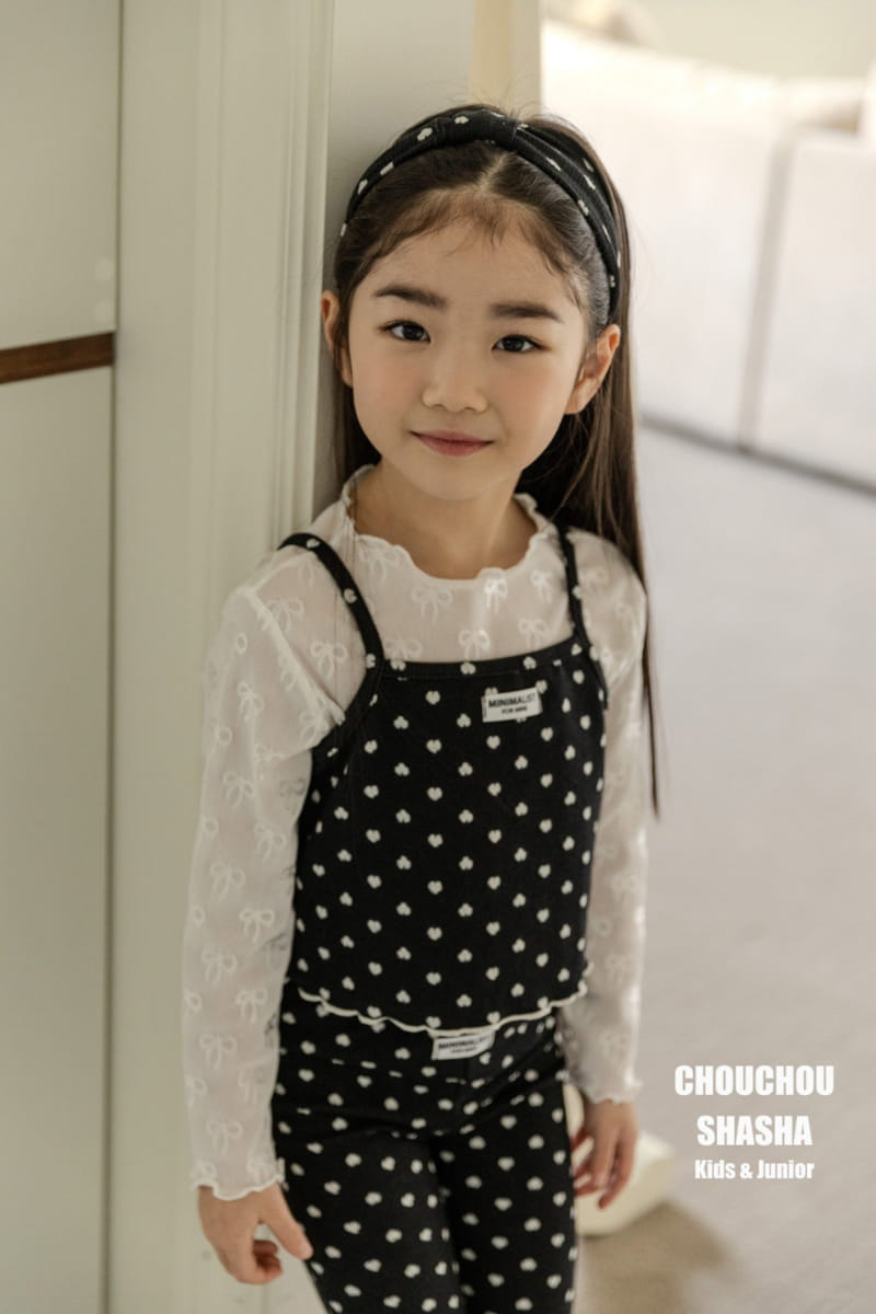 Chouchou Shasha - Korean Children Fashion - #littlefashionista - Loving U Top Bottom Hair Band Set  - 6