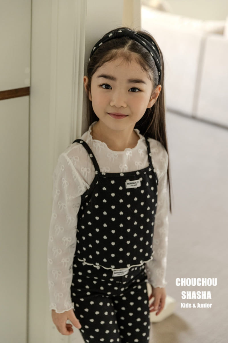 Chouchou Shasha - Korean Children Fashion - #littlefashionista - Loving U Top Bottom Hair Band Set - 6
