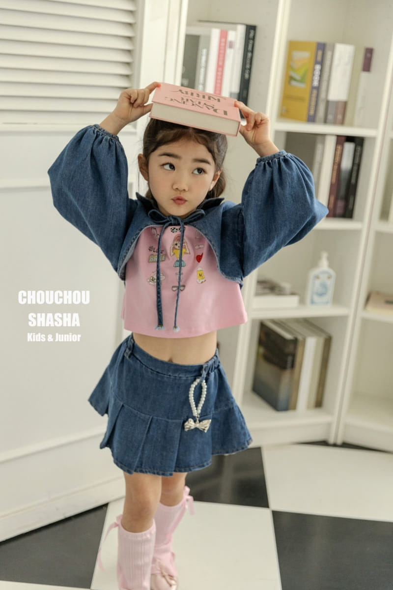 Chouchou Shasha - Korean Children Fashion - #littlefashionista - Denim Bolero Jacket - 2