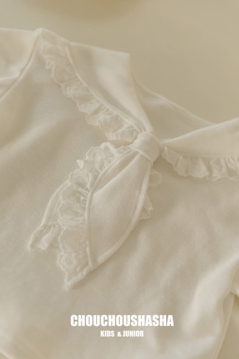 Chouchou Shasha - Korean Children Fashion - #littlefashionista - Lace Skirt Tie Shirt