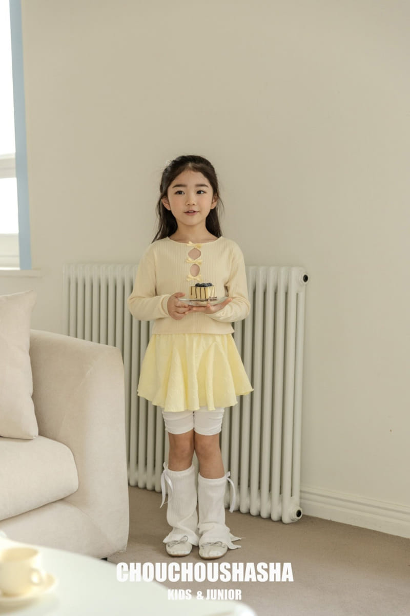 Chouchou Shasha - Korean Children Fashion - #prettylittlegirls - Charlotte Ribbon Tee - 3