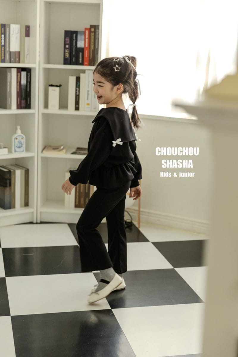 Chouchou Shasha - Korean Children Fashion - #toddlerclothing - Emily Top Bottom Set - 9