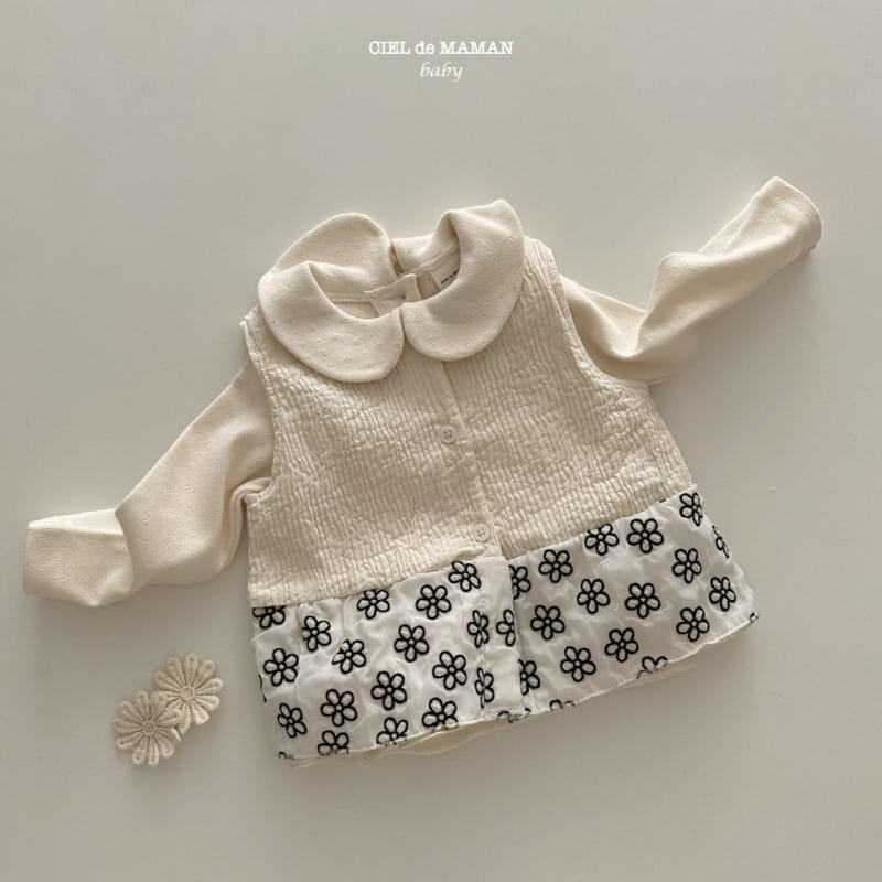 Ciel De Maman - Korean Children Fashion - #minifashionista - Flower Vest