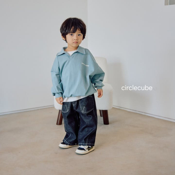 Circle Cube - Korean Children Fashion - #magicofchildhood - Terry Collar Tee - 2