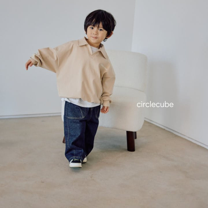 Circle Cube - Korean Children Fashion - #minifashionista - Terry Collar Tee - 3