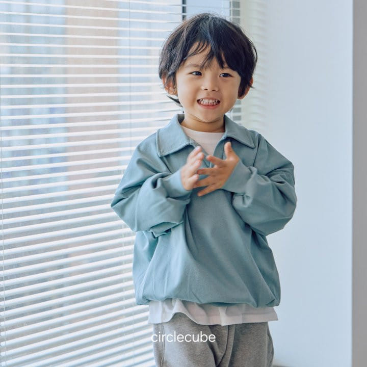 Circle Cube - Korean Children Fashion - #minifashionista - Terry Collar Tee - 4