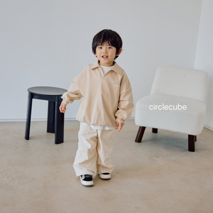 Circle Cube - Korean Children Fashion - #todddlerfashion - Terry Collar Tee - 5