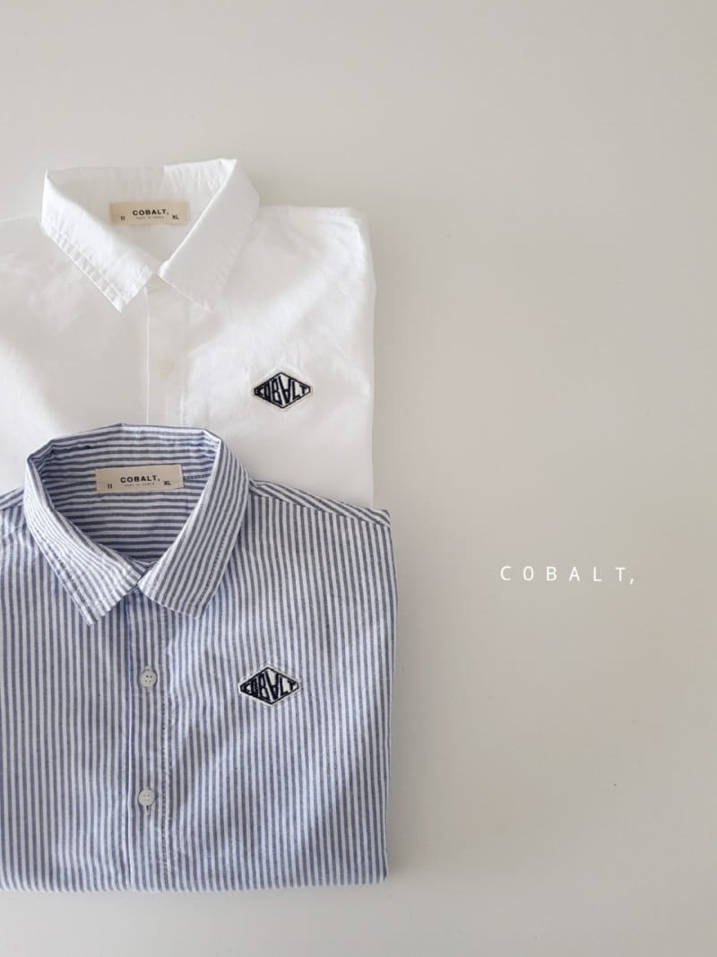Cobalt - Korean Children Fashion - #designkidswear - C Embroidery Shirt - 8