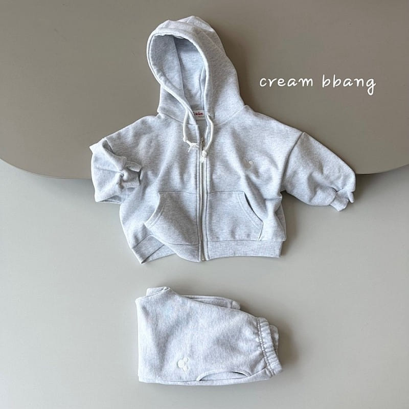 Cream Bbang - Korean Children Fashion - #Kfashion4kids - Embroidery Hoody Zip Up - 3