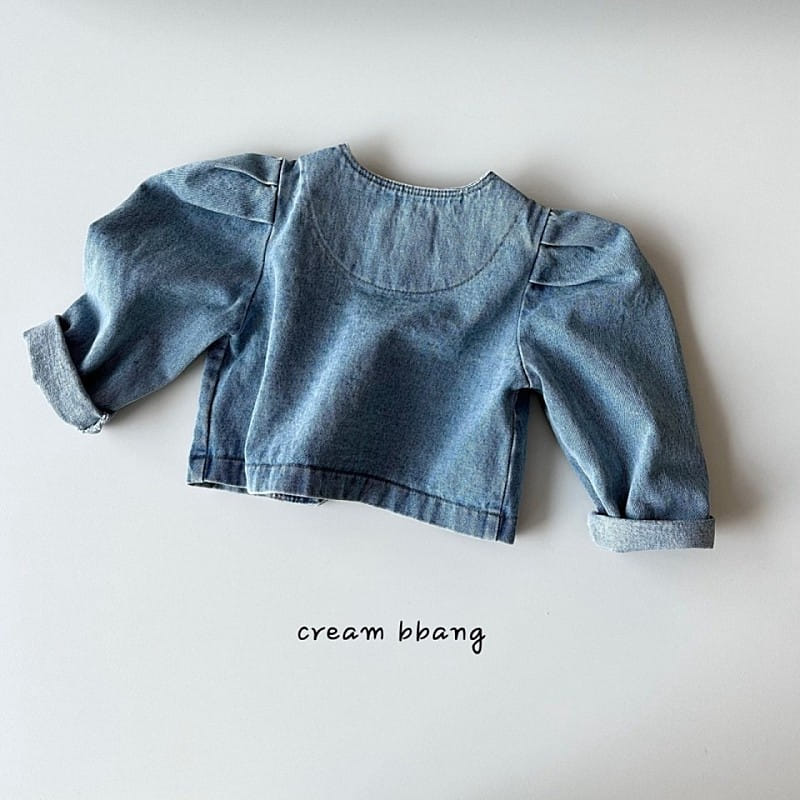 Cream Bbang - Korean Children Fashion - #childofig - Selling Crop Denim Jacket - 9