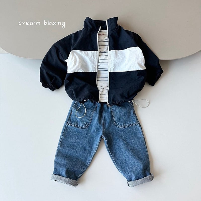 Cream Bbang - Korean Children Fashion - #childofig - Color Windbreak - 8