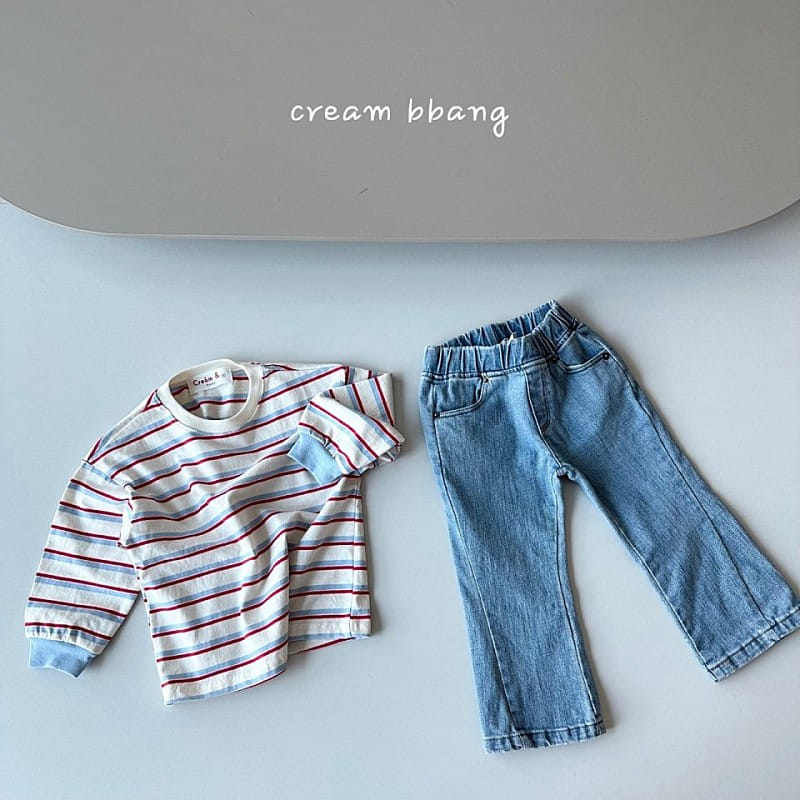 Cream Bbang - Korean Children Fashion - #childofig - Banding ST Tee - 7