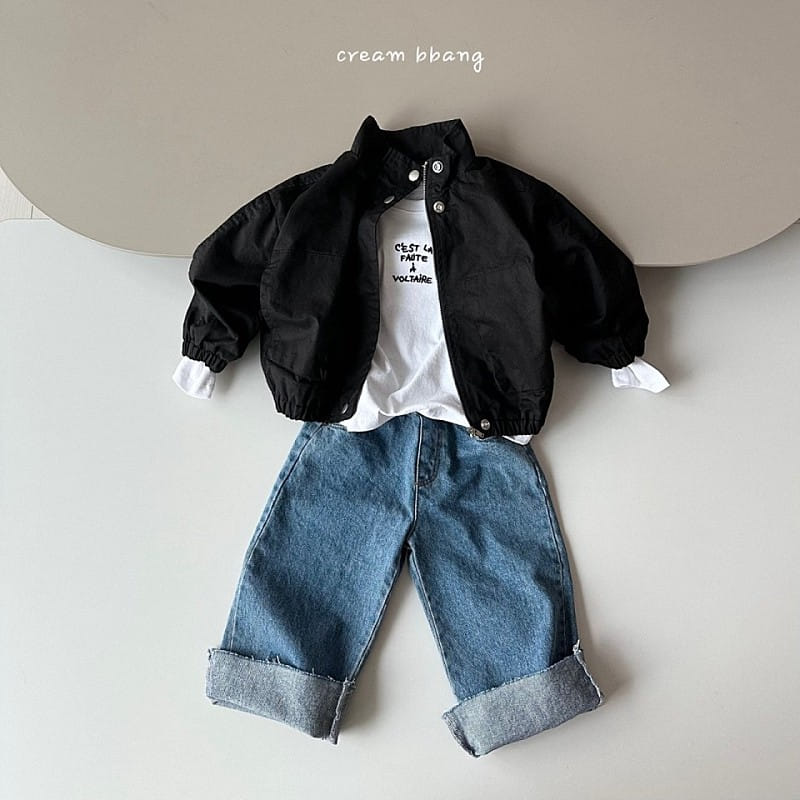 Cream Bbang - Korean Children Fashion - #stylishchildhood - Bonne Embroidery Single Tee - 4