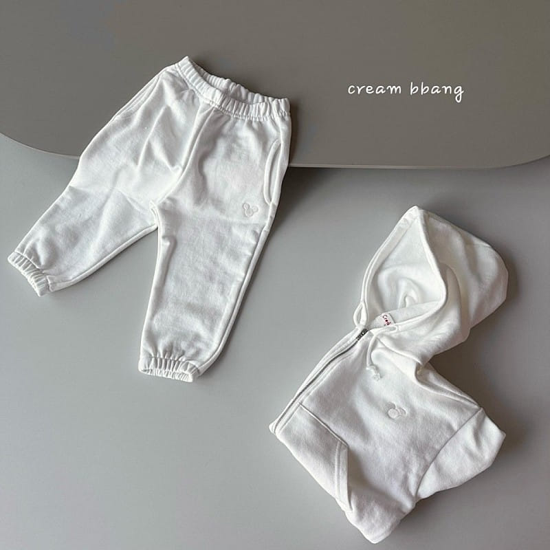 Cream Bbang - Korean Children Fashion - #childofig - Embroidery Hoody Zip Up - 11