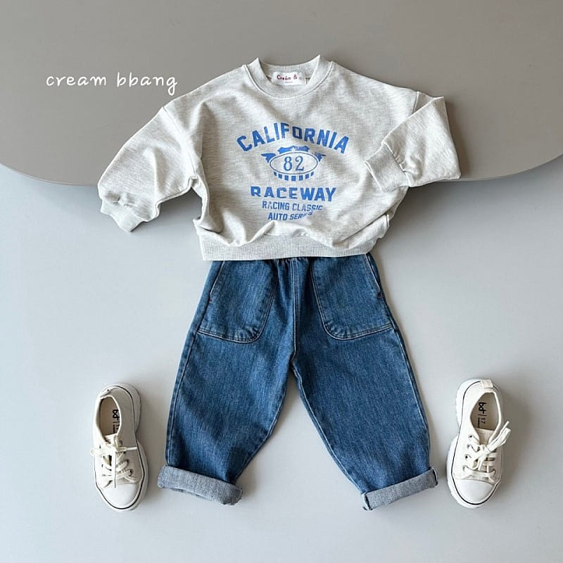 Cream Bbang - Korean Children Fashion - #childrensboutique - Denim Slim Baggy - 10