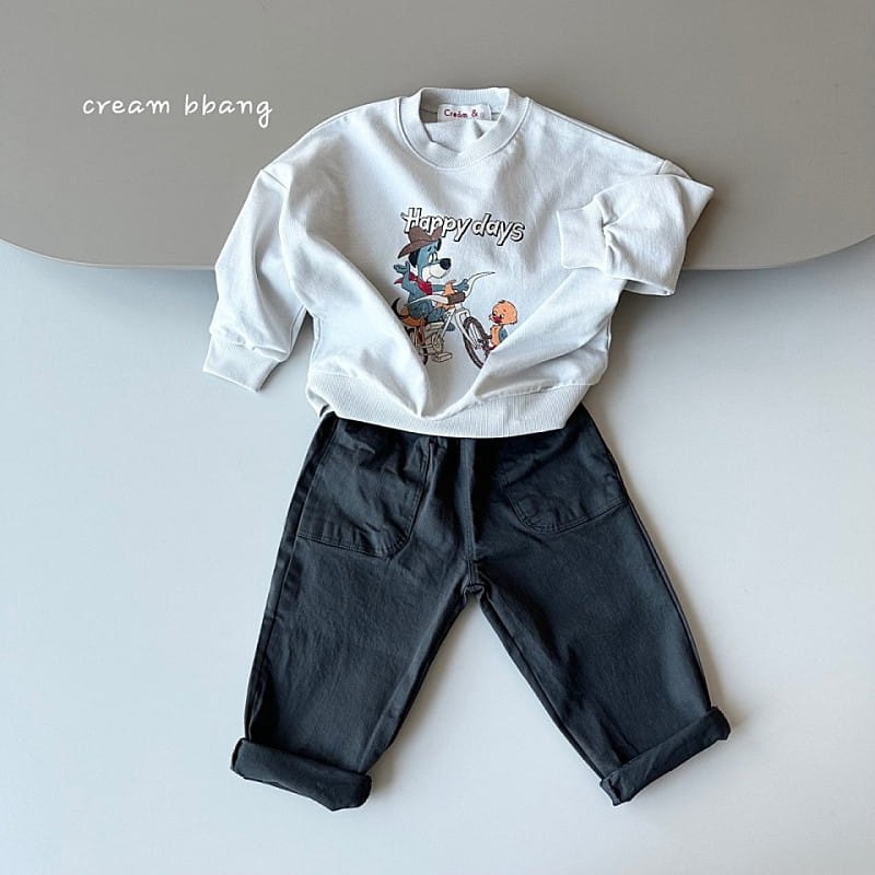 Cream Bbang - Korean Children Fashion - #designkidswear - C Slim Baggy - 2