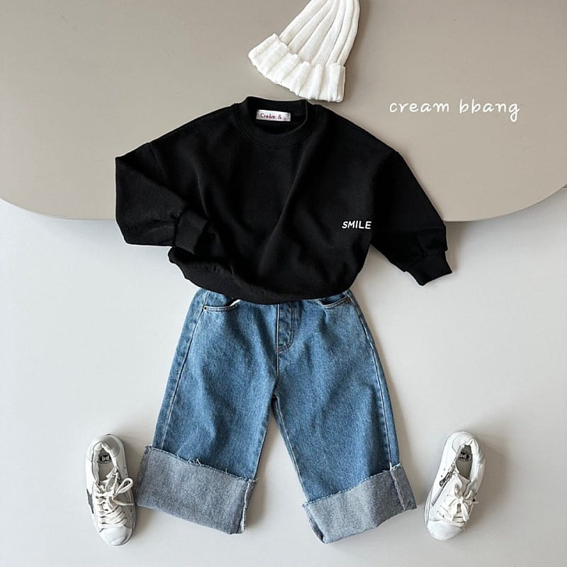 Cream Bbang - Korean Children Fashion - #discoveringself - Smile Sweatshirt - 9