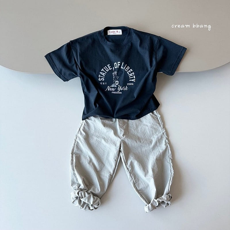 Cream Bbang - Korean Children Fashion - #discoveringself - New York Short Sleeve Tee - 4