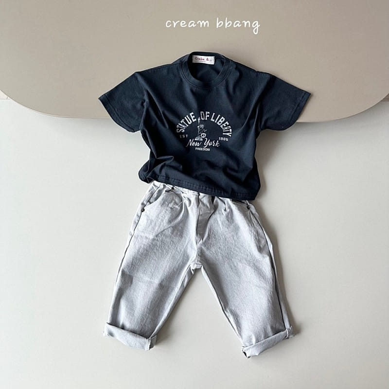 Cream Bbang - Korean Children Fashion - #kidsstore - New York Short Sleeve Tee - 6