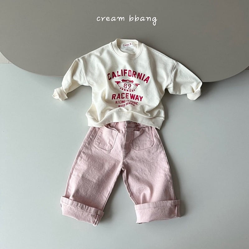 Cream Bbang - Korean Children Fashion - #kidsshorts - Half Open C Straight Pants - 4