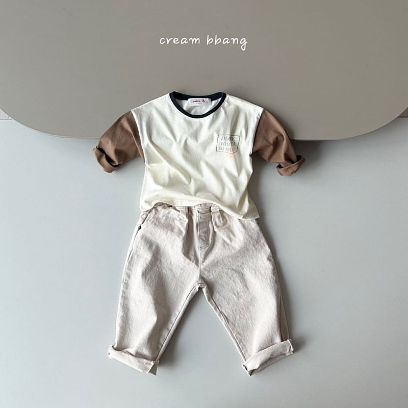 Cream Bbang - Korean Children Fashion - #kidzfashiontrend - Thank You Color Single Tee - 8