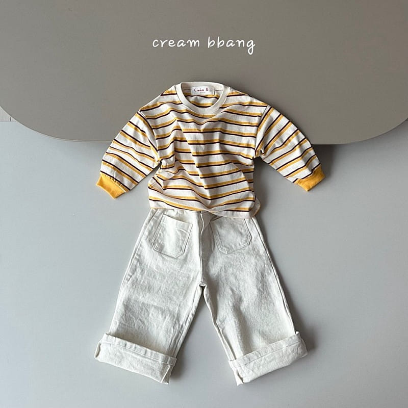 Cream Bbang - Korean Children Fashion - #littlefashionista - Half Open C Straight Pants - 7