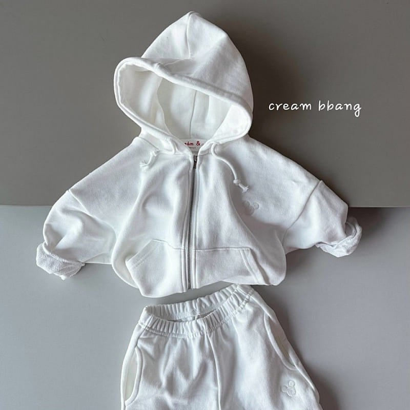 Cream Bbang - Korean Children Fashion - #Kfashion4kids - Embroidery Hoody Zip Up - 4