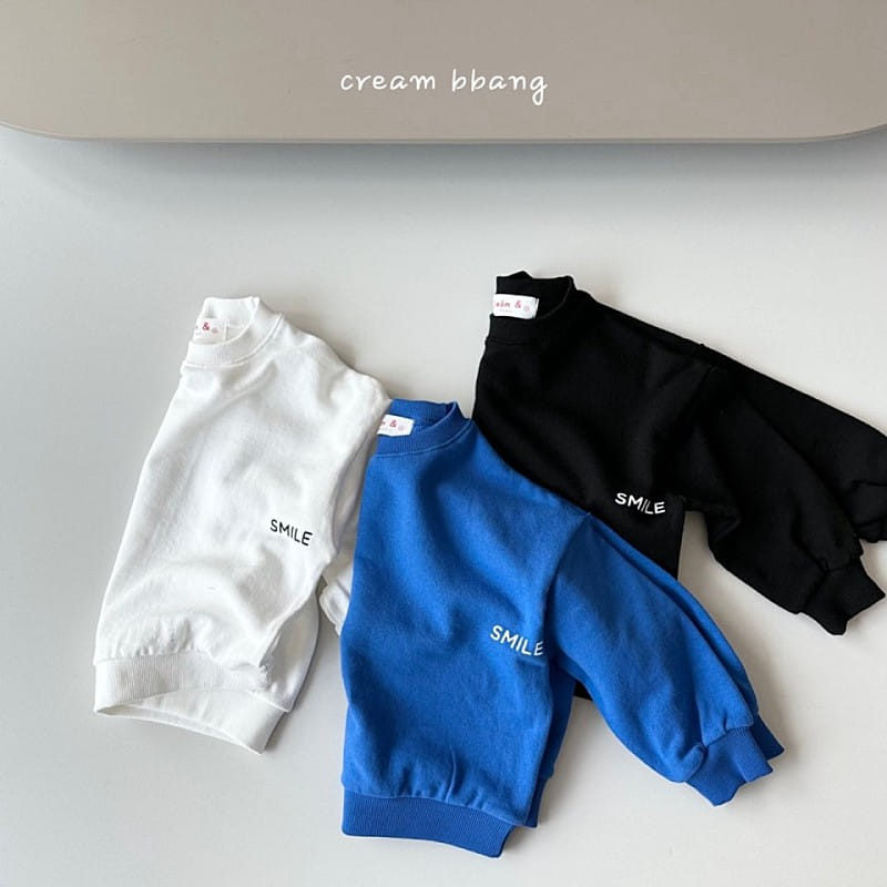 Cream Bbang - Korean Children Fashion - #prettylittlegirls - Smile Sweatshirt - 2