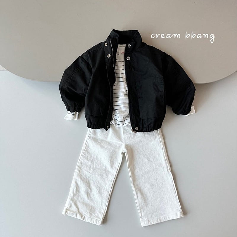 Cream Bbang - Korean Children Fashion - #prettylittlegirls - Simple C Wide Pants - 8