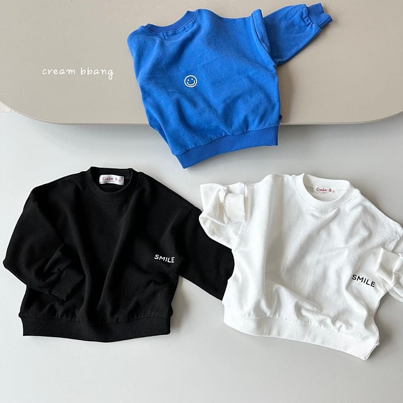 Cream Bbang - Korean Children Fashion - #stylishchildhood - Smile Sweatshirt - 5