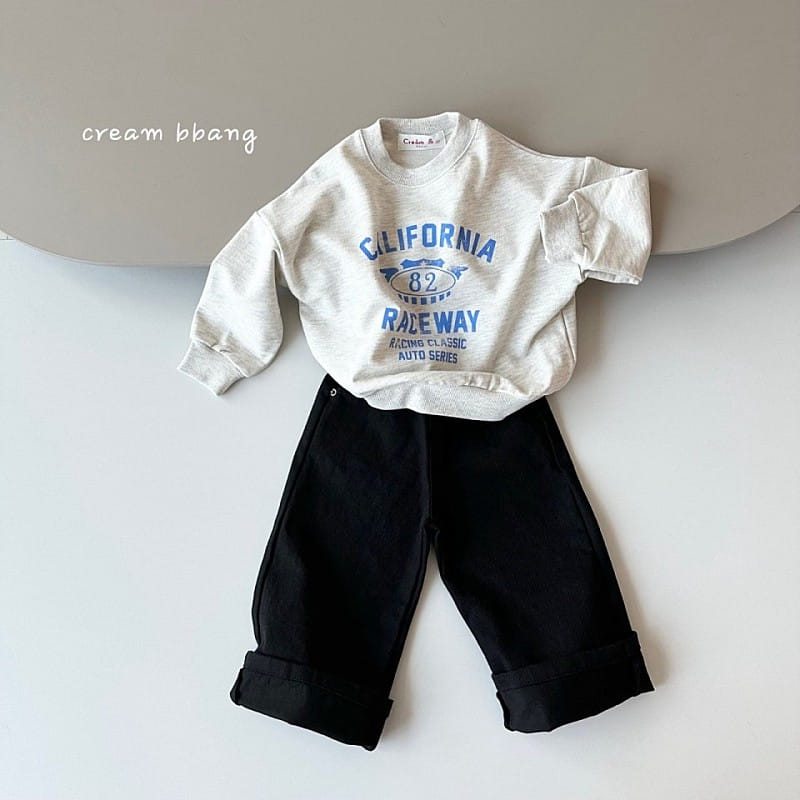 Cream Bbang - Korean Children Fashion - #todddlerfashion - Simple C Wide Pants - 9
