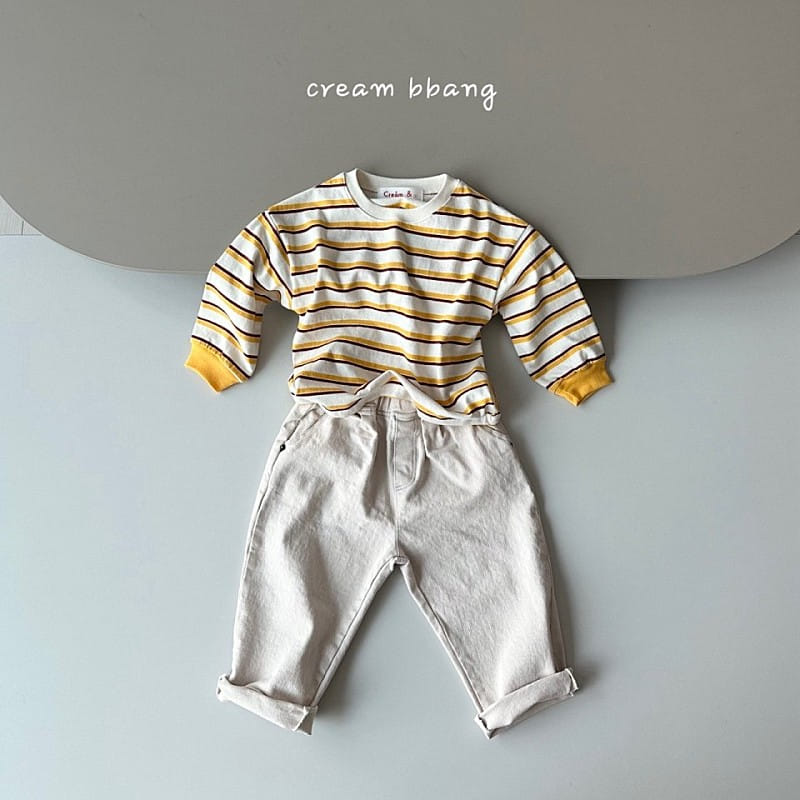 Cream Bbang - Korean Children Fashion - #toddlerclothing - Banding ST Tee - 5