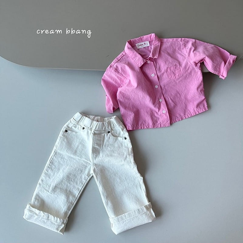 Cream Bbang - Korean Children Fashion - #toddlerclothing - Soft Rayon Shirt - 3